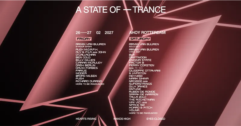A State of Trance Rotterdam 2027 Unveils First Artist Wave