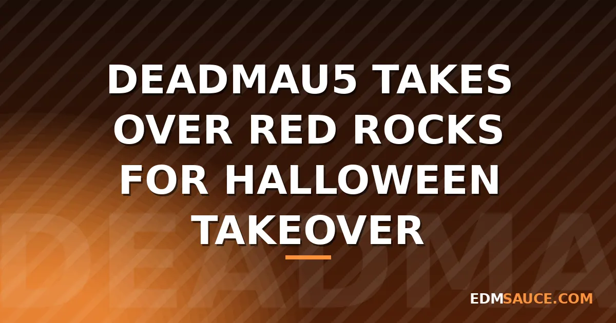 deadmau5 Debuts at Red Rocks with Industrial-Leaning Halloween Shows