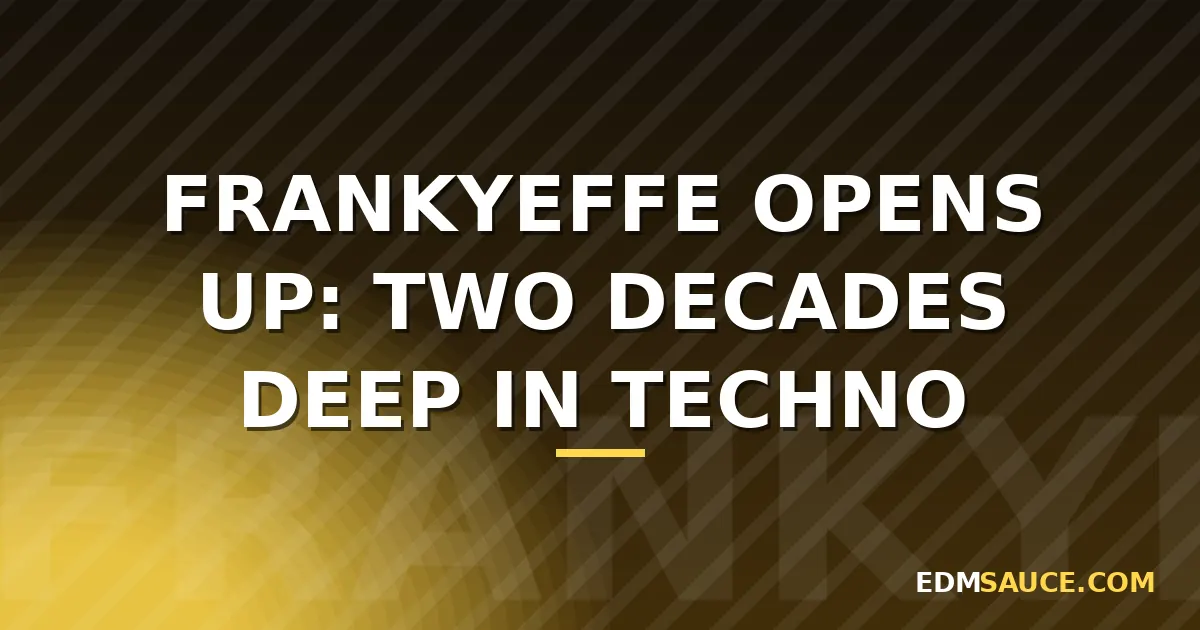 Frankyeffe Brings Two Decades of Techno to Dreamstate This November