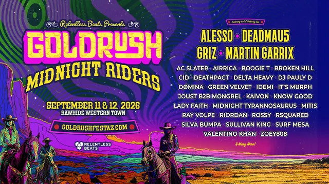Goldrush 2026 Books Alesso, Deadmau5, GRiZ, and Martin Garrix