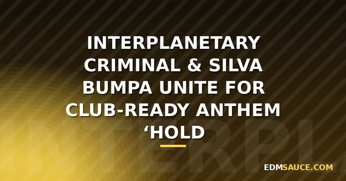 Interplanetary Criminal & Silva Bumpa Drop 'Hold Da Phone' on Room Two