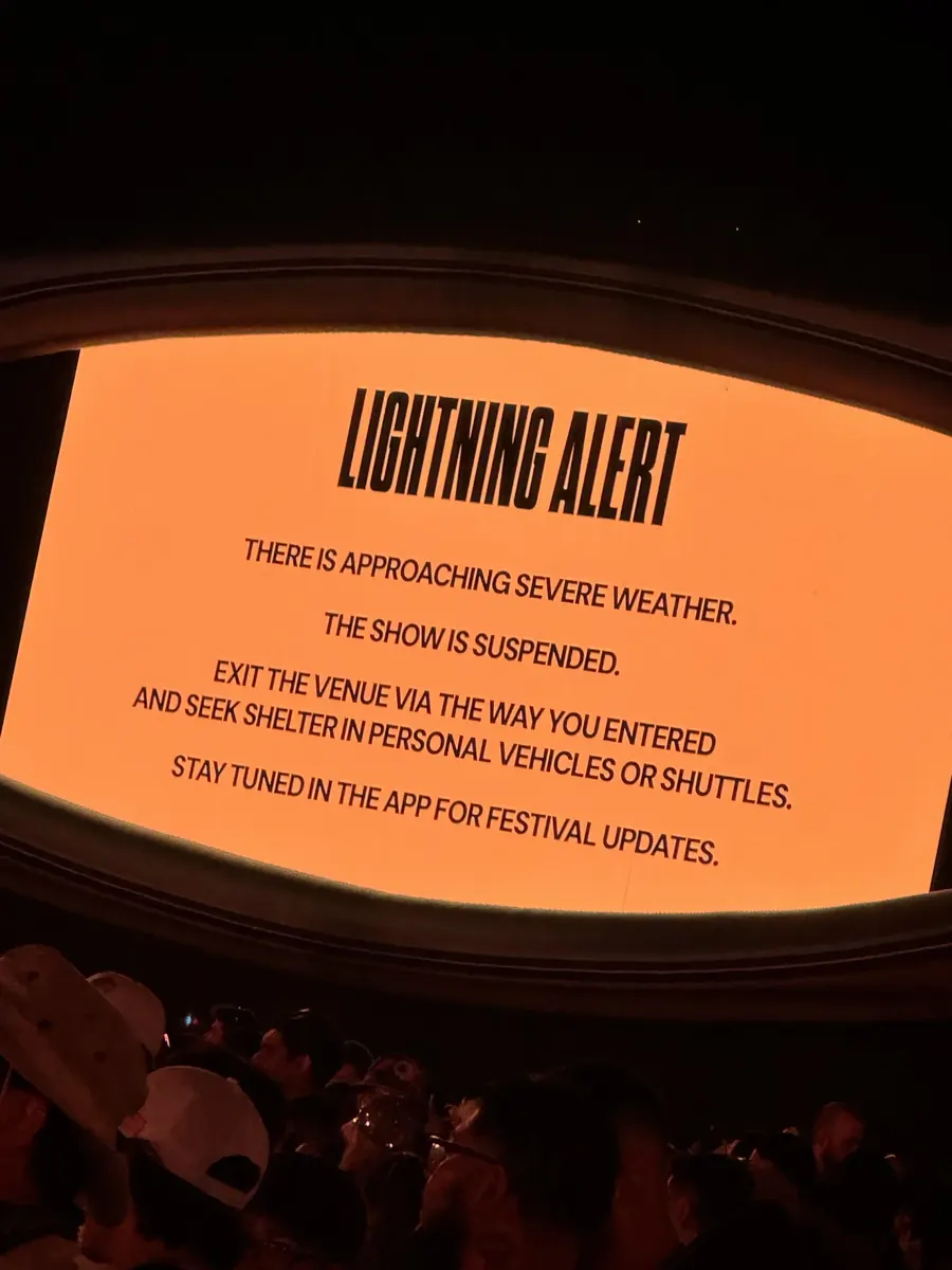 Lightning Alert Shuts Down Head Trip Day 1, Forces Day 2 Reshuffle