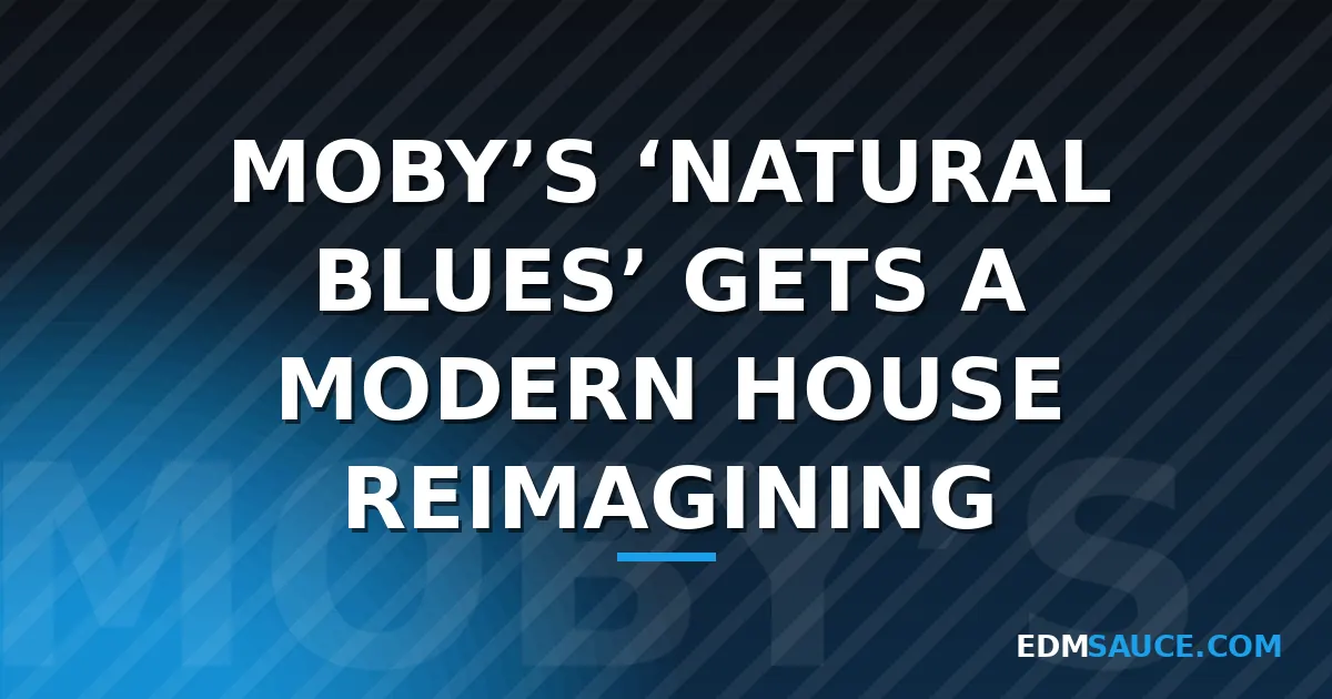 Moby's 'Natural Blues' Reimagined as House Track with BLOND:ISH and Jacob Lusk