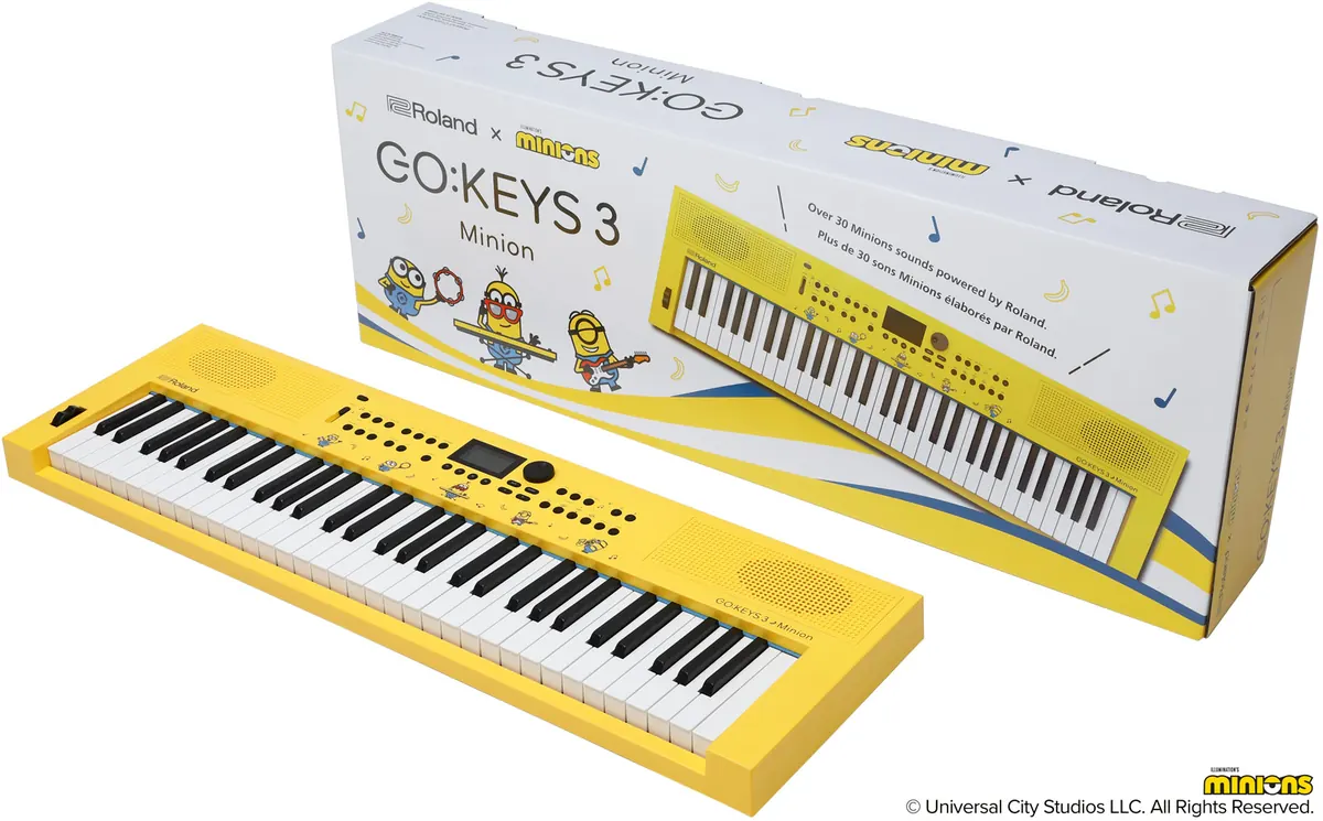Roland Announces Minions-Themed GO:KEYS 3 Keyboard