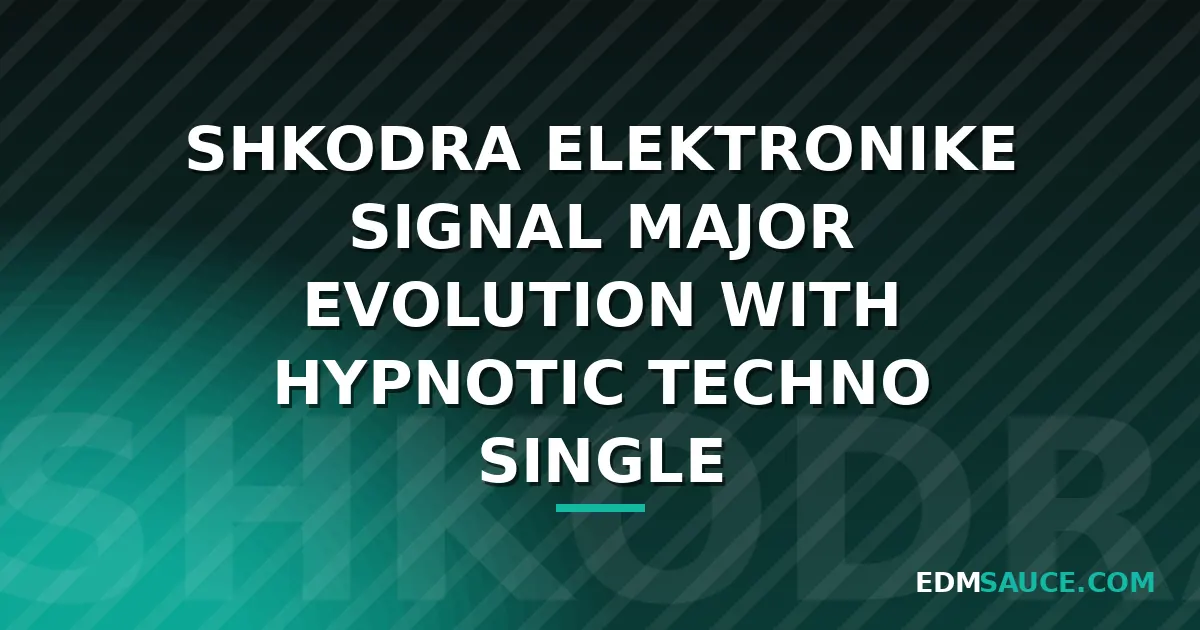 Shkodra Elektronike Shift to Industrial Techno on "Me Dashtë"