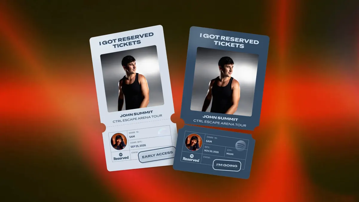 Spotify Adds Setlist Playlists and Share Cards to Reserved