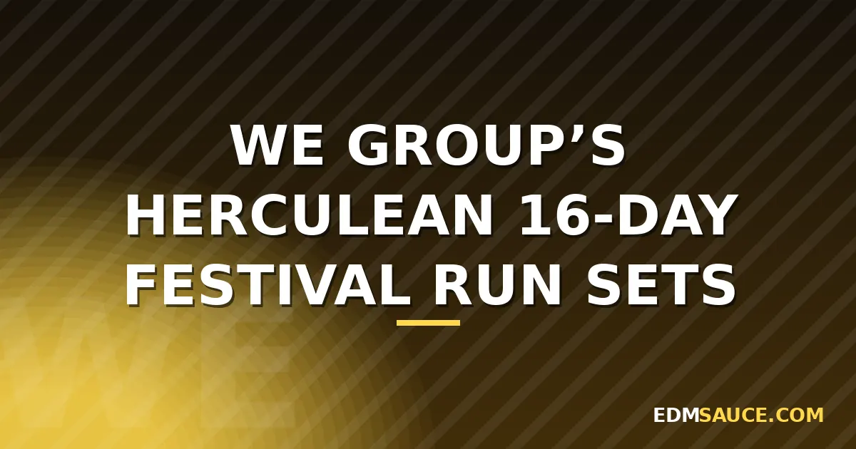 We Group Delivers 25 Events Over 16 Days in Major Production Sprint