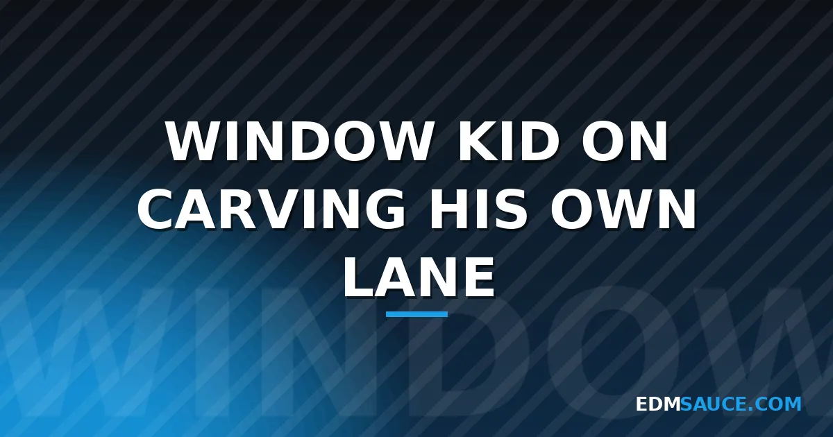 Window Kid Bridges Grime, Garage, and D&B From Nottingham